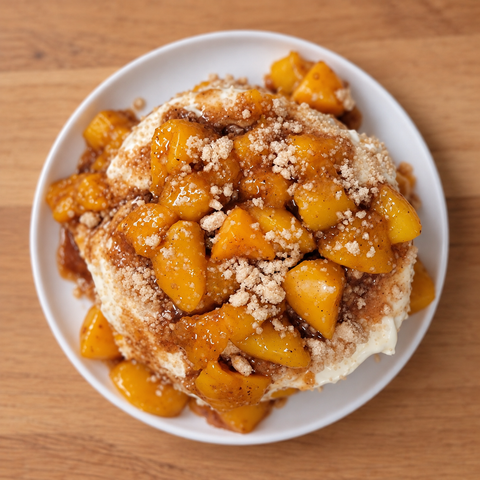 Peach Cobbler Cinnamon Rolls